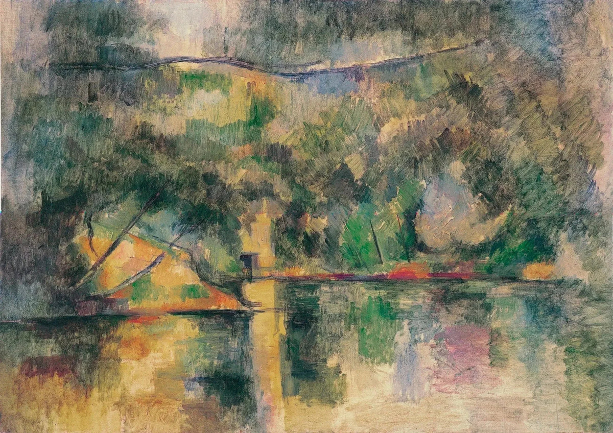पानी में प्रतिबिंब, लगभग 1888-1890- Paul Cézanne