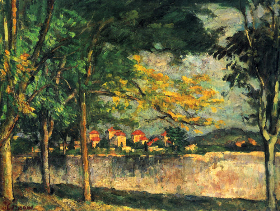 La Route Le Mur d’enceinte 1875 1876 Paul Cézanne Auckland Art Gallery FWN 102 – reproduction peinture à l’huile sur toile