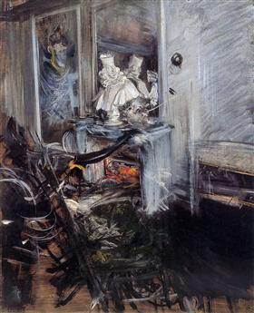 Chambre d'un peintre - Giovanni Boldini image 1 reproduction artisanale de tableau