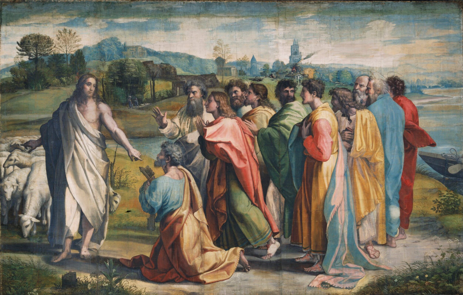 La Charge du Christ à saint Pierre - Raphaël Sanzio