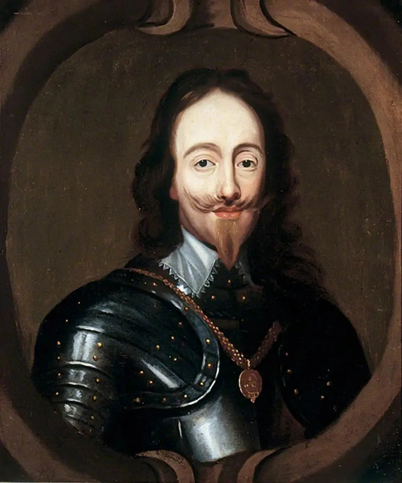 चार्ल्स प्रथम (1600–1649) (शायद हेनरी स्टोन की एक चित्रकला से प्रेरित) - Antoine van Dyck