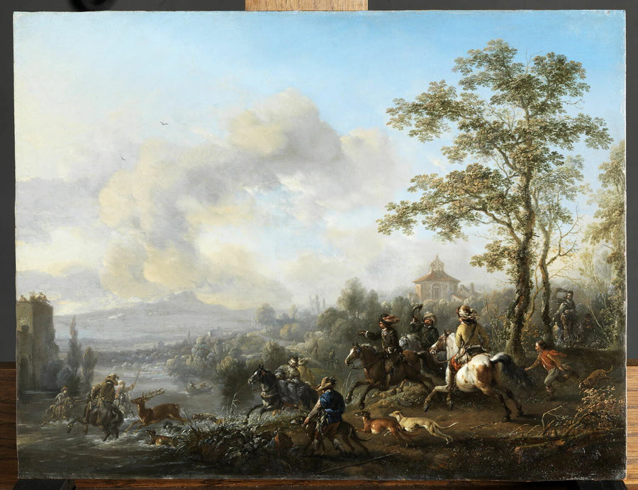 La Chasse au cerf - Philips Wouwerman