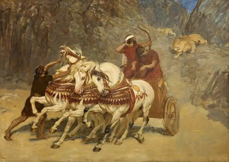 असिरियन सिंहशिकार (अधूरा) - ब्रिटन रिविएरे