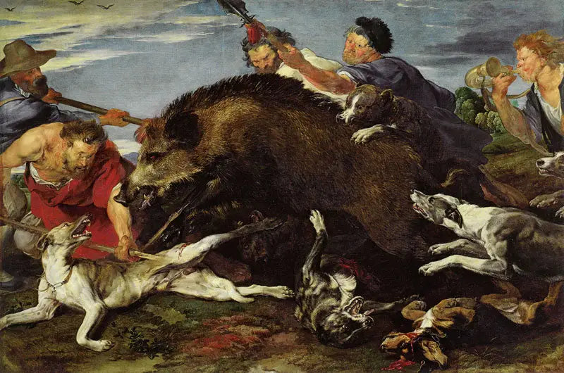 सूअर का शिकार - Antoine van Dyck