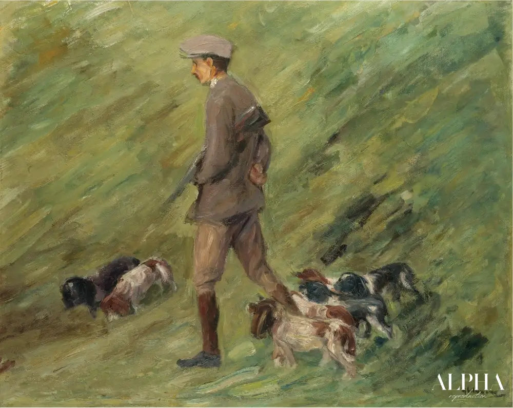 Chasseur dans les dunes - dresseur avec chiens - Max Liebermann - Reproductions de tableaux et peintures haut de gamme