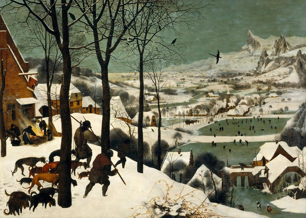 Chasseurs dans la neige - Pieter Brueghel the Elder image 1 copie peinte à la main à l’huile