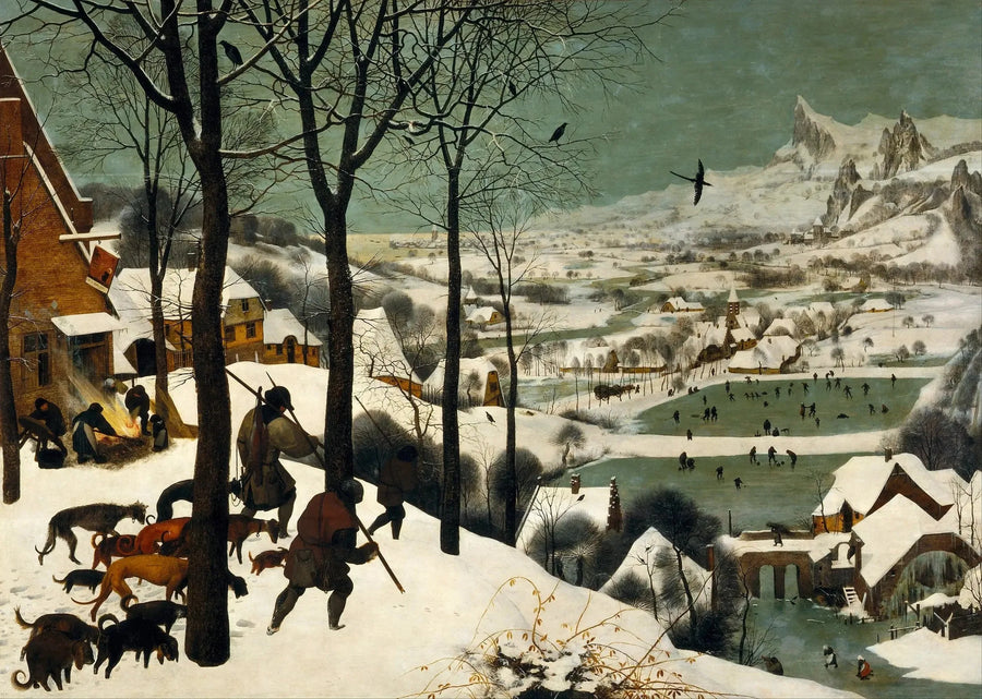 Chasseurs dans la neige - Pieter Brueghel the Elder image 1 copie peinte à la main à l’huile
