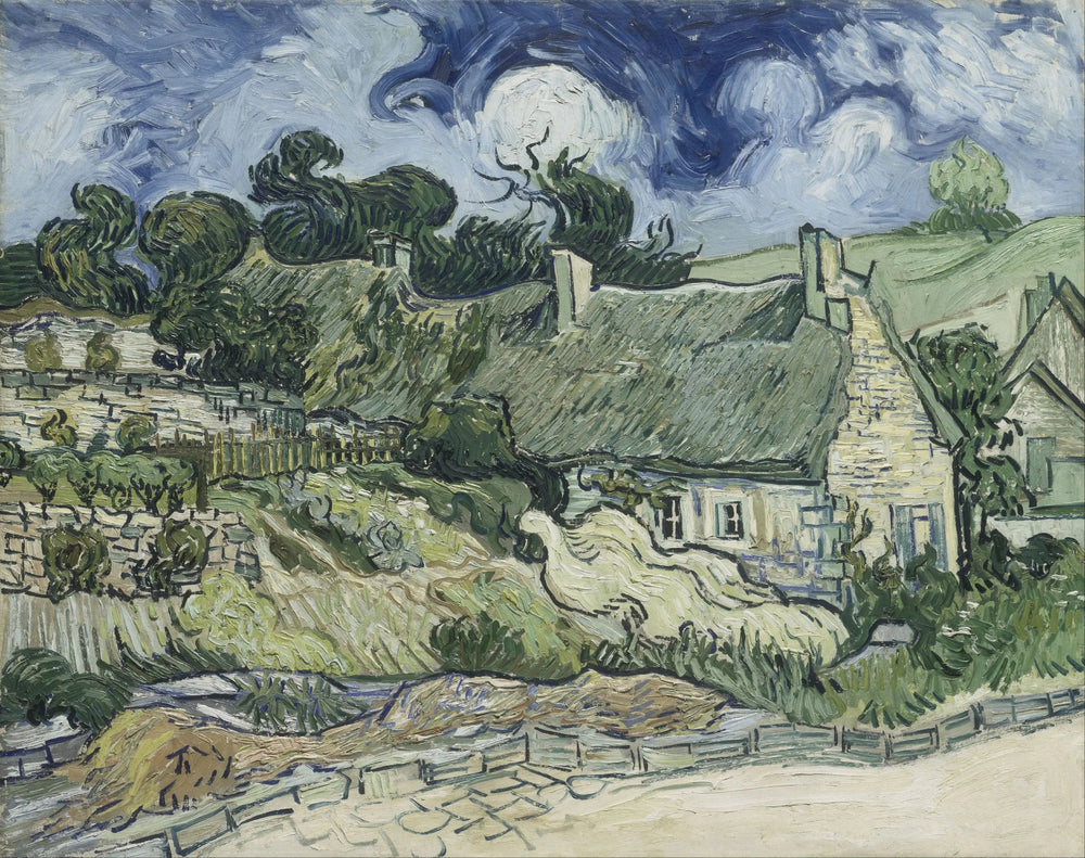 Chaumes de Cordeville - Vincent van Gogh image 1 copie peinte à la main à l’huile