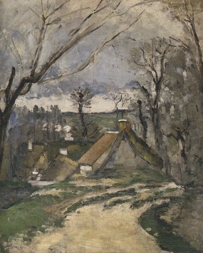 Reproduction du tableau « Chaumières à Auvers-sur-Oise - Paul Cézanne » par Alpha Reproduction en peinture à l’huile
