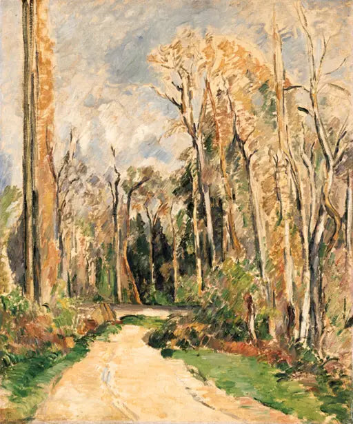 Reproduction du tableau « Chemin à l'entrée de la forêt - Paul Cézanne » par Alpha Reproduction en peinture à l’huile