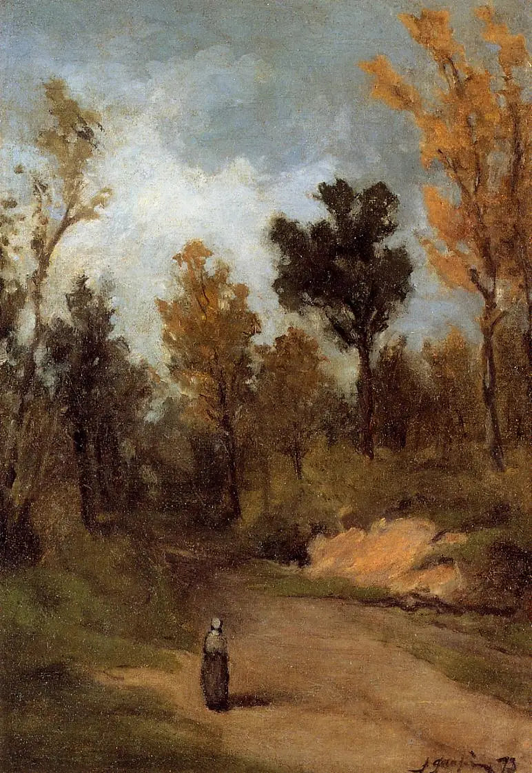 Reproduction du tableau « Chemin dans la forêt - Paul Gauguin » par Alpha Reproduction en peinture à l’huile