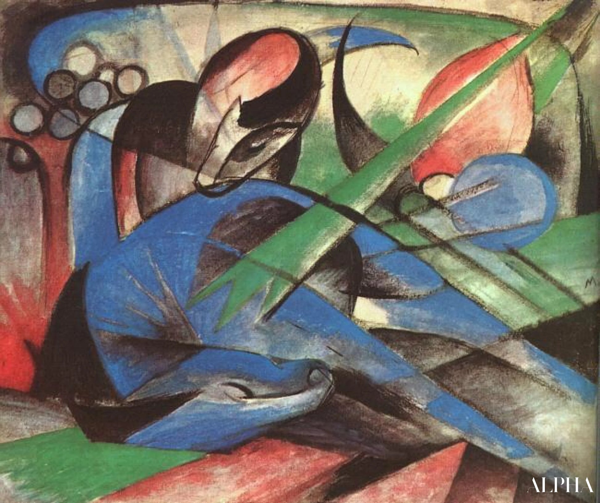 Cheval rêveur - Franz Marc - Reproductions de tableaux et peintures haut de gamme
