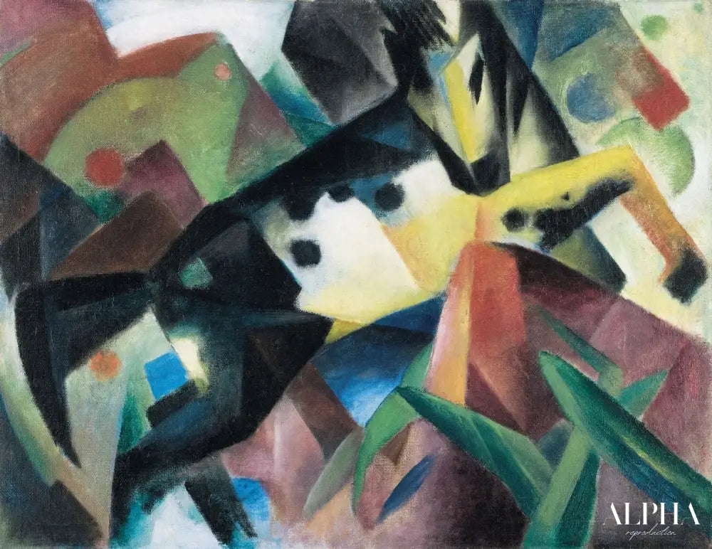 Cheval sauté - Franz Marc - Reproductions de tableaux et peintures haut de gamme