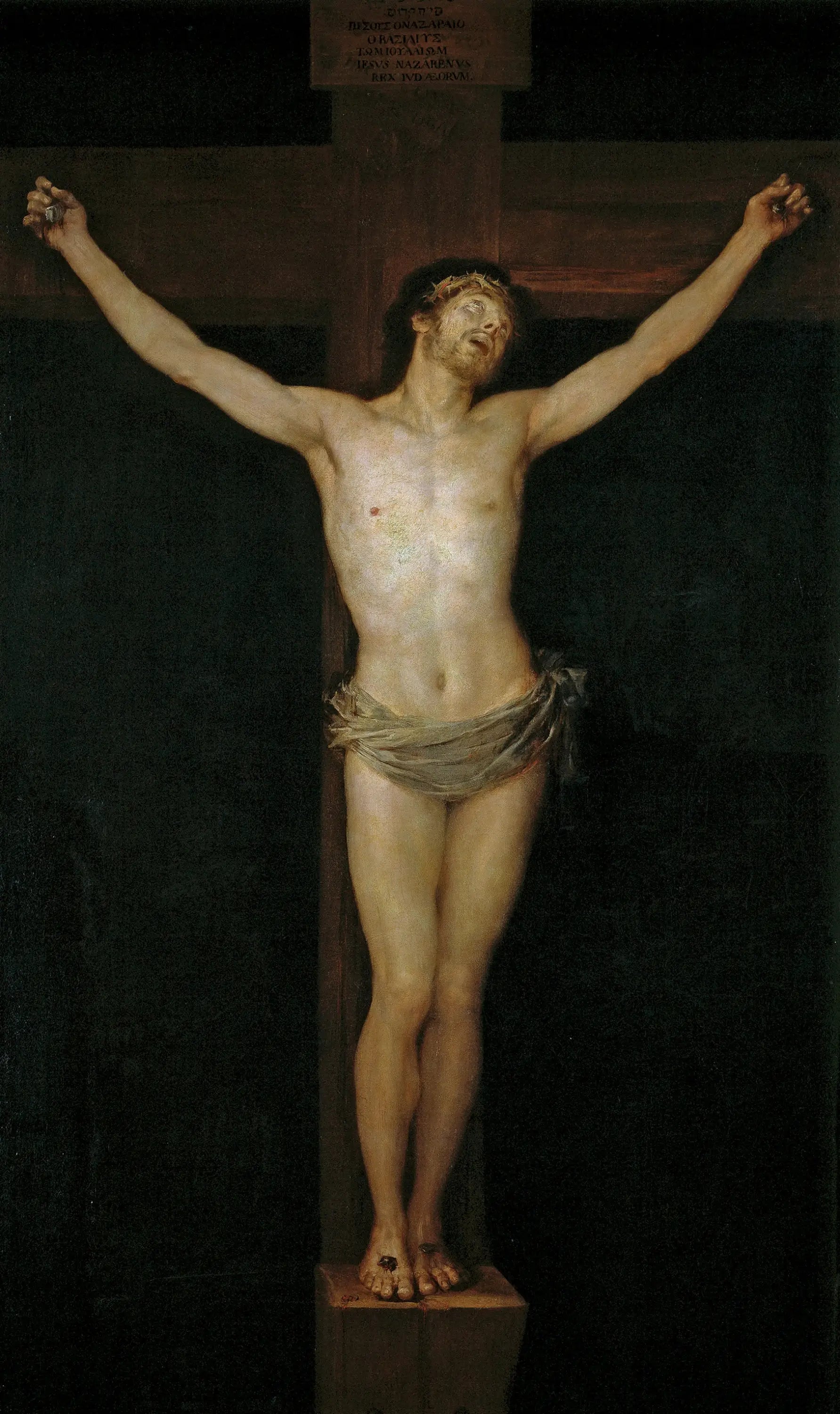 Christ crucifié - Francisco de Goya image 1 reproduction artisanale de tableau