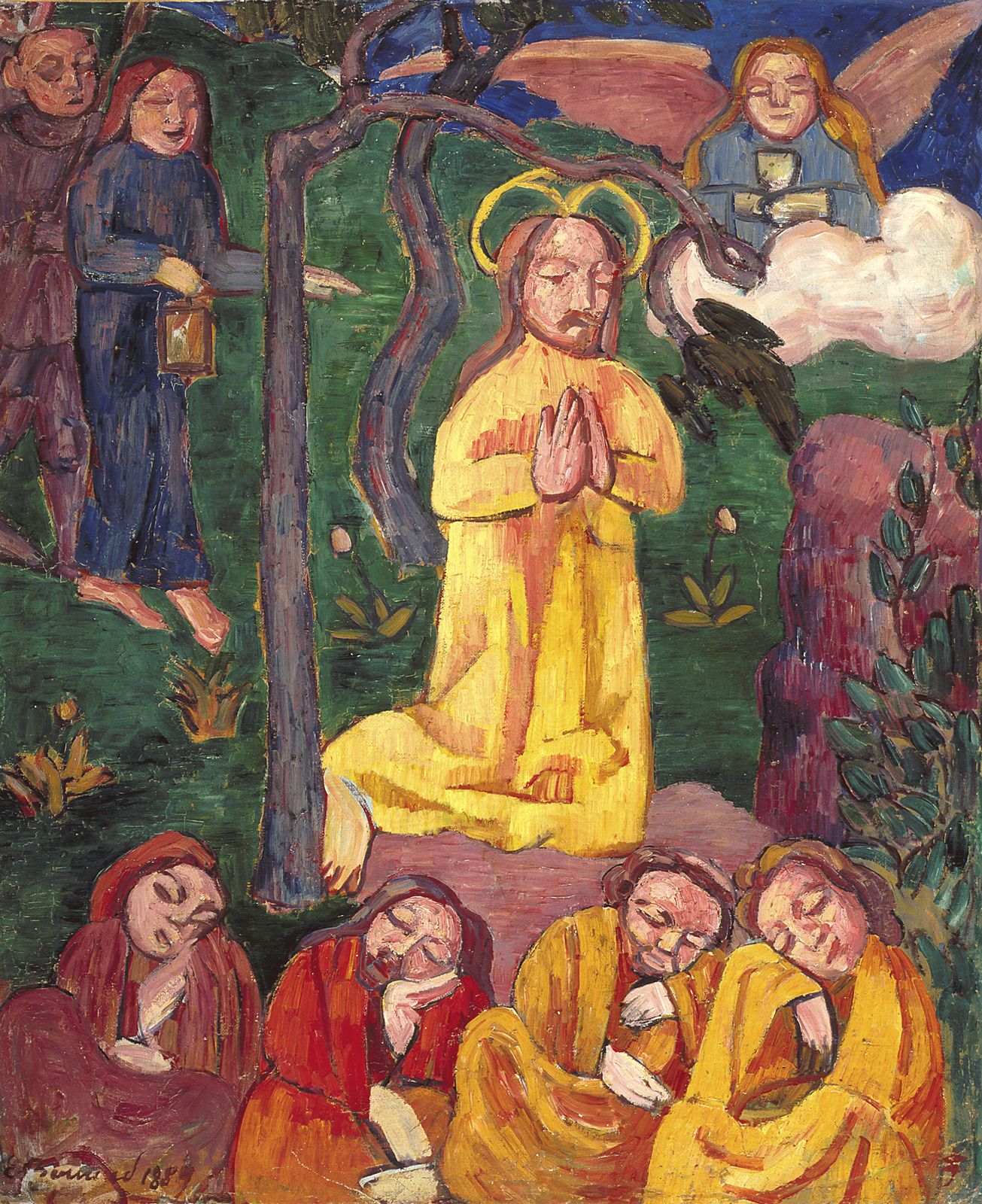 Christ jaune - Émile Bernard image 1 tableau peint à l’huile sur toile