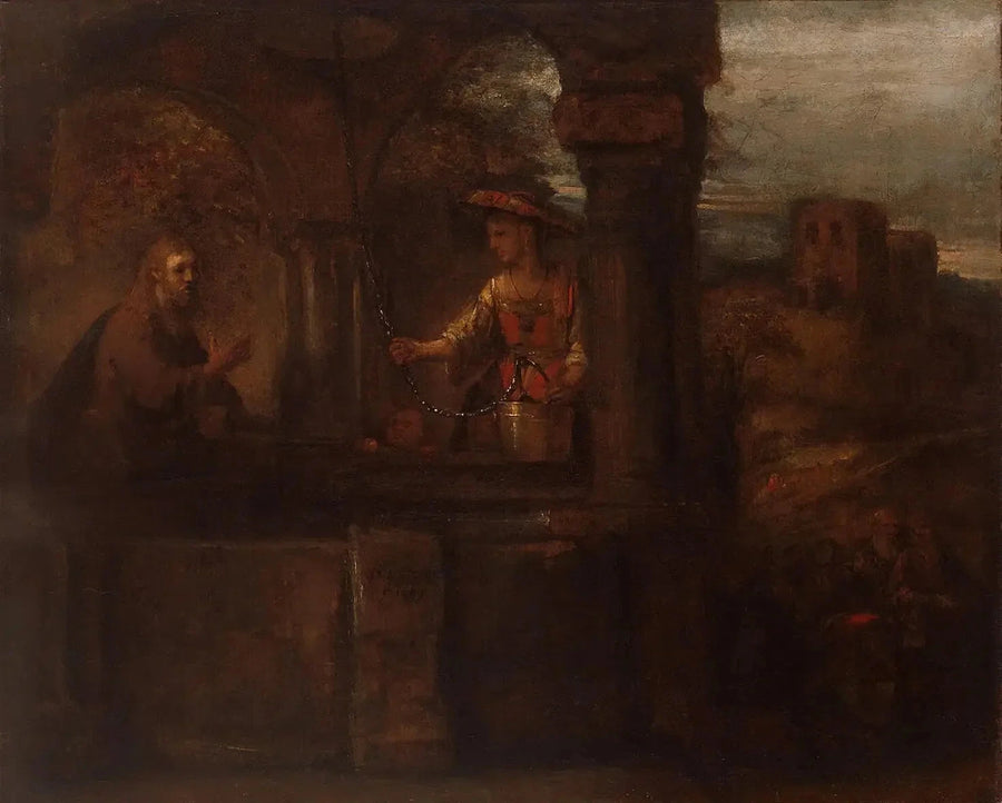 Le Christ et la Samaritaine — Rembrandt, 1659, musée de l’Ermitage