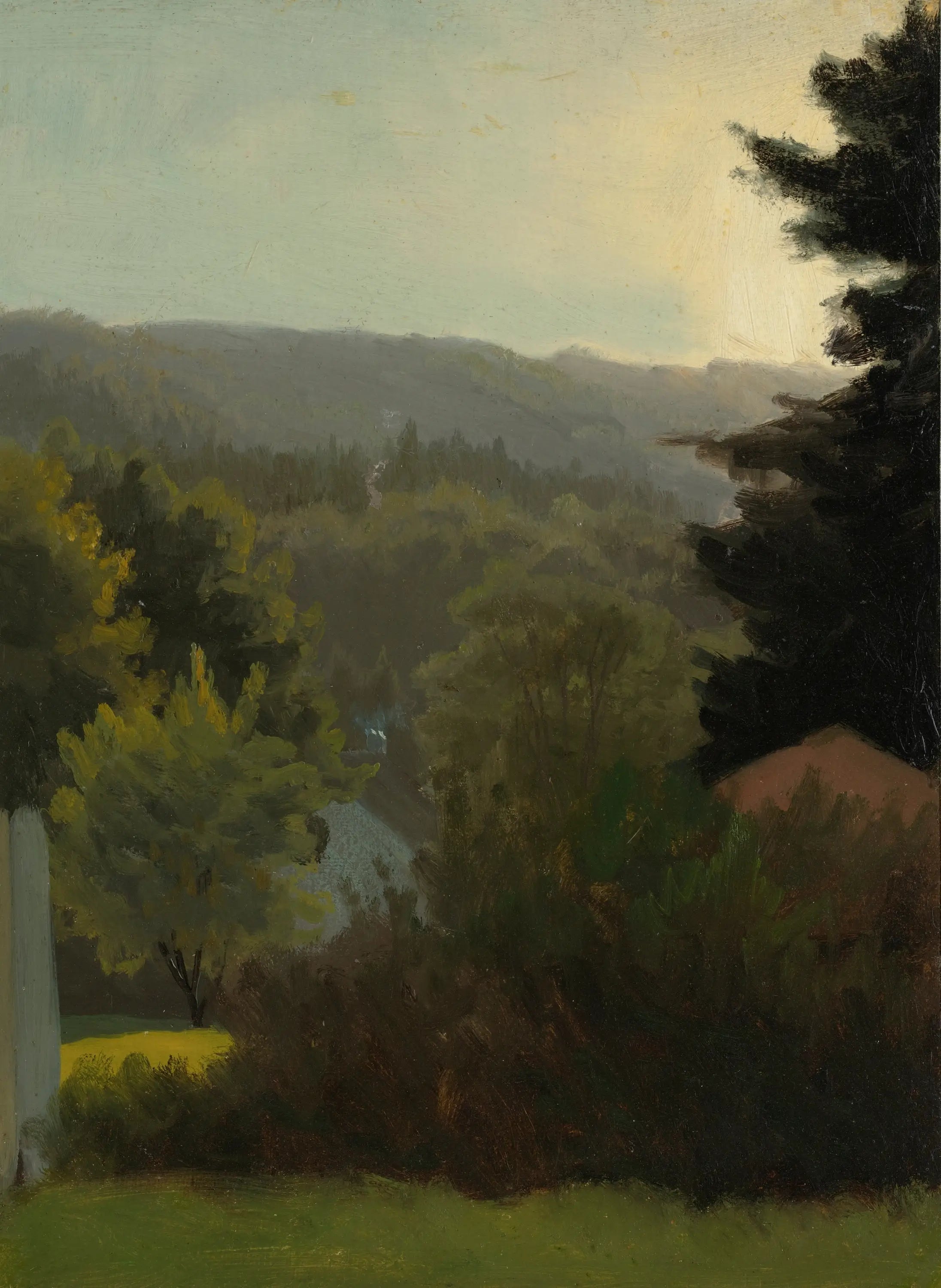 Collines boisées - Albert Bierstadt image 1 tableau peint à l’huile sur toile