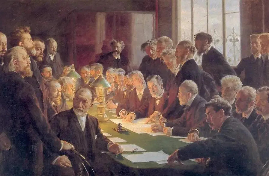 कोपेनहेगन 1888 के फ्रांसीसी कला प्रदर्शनी के लिए समिति - पीडर सेवरिन क्रॉयर