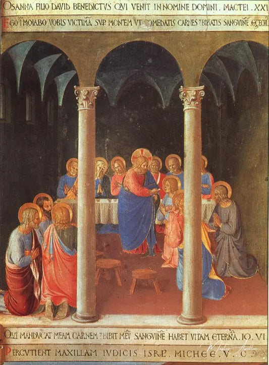 Communion des Apôtres - Fra Angelico - Reproductions de tableaux et peintures haut de gamme