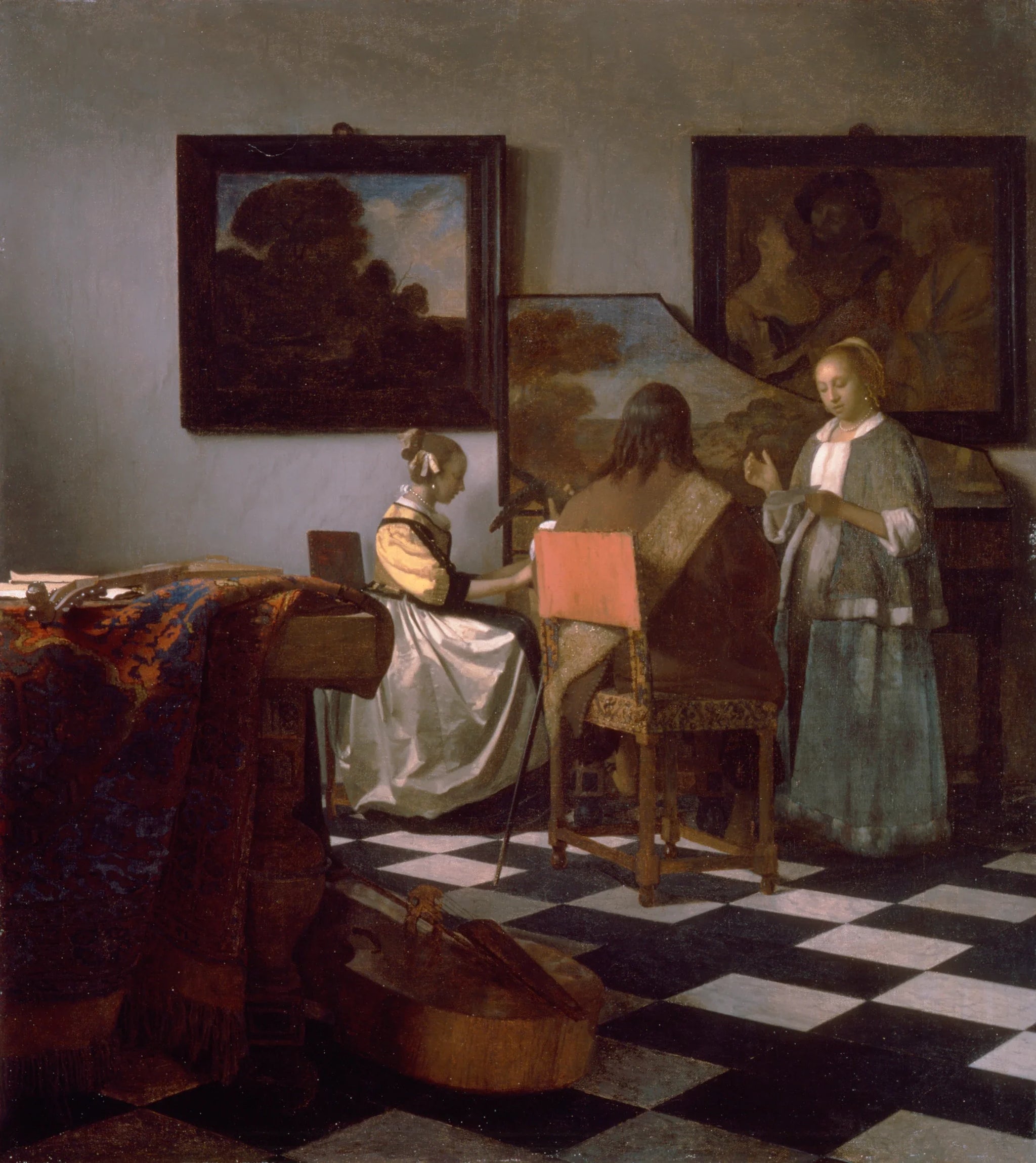 Le Concert de Johannes Vermeer – reproduction peinture à l’huile sur toile