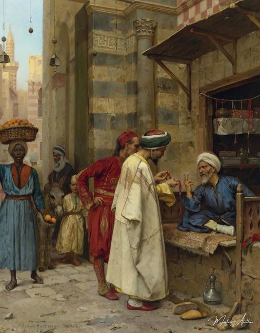 Conduire une bonne affaire Le Caire - Arthur von Ferraris Reproductions de tableaux à la peinture à l’huile