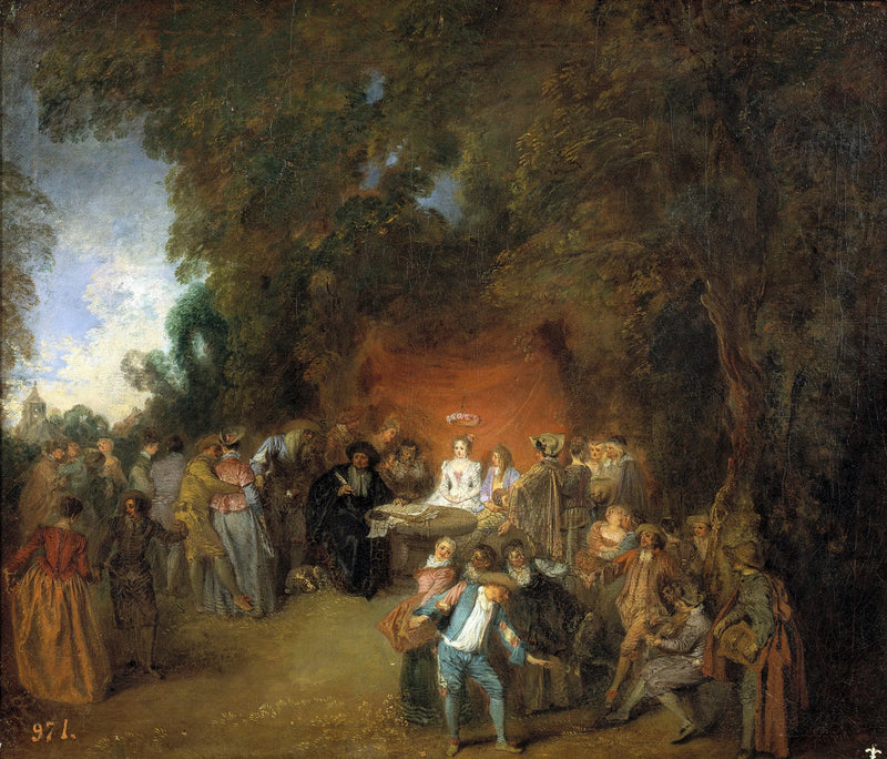 विवाह अनुबंध और पारंपरिक नृत्य - Antoine Watteau