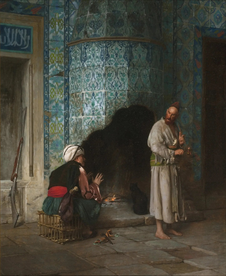 आग के किनारे बातचीत - जीन-लियोन जेरोम