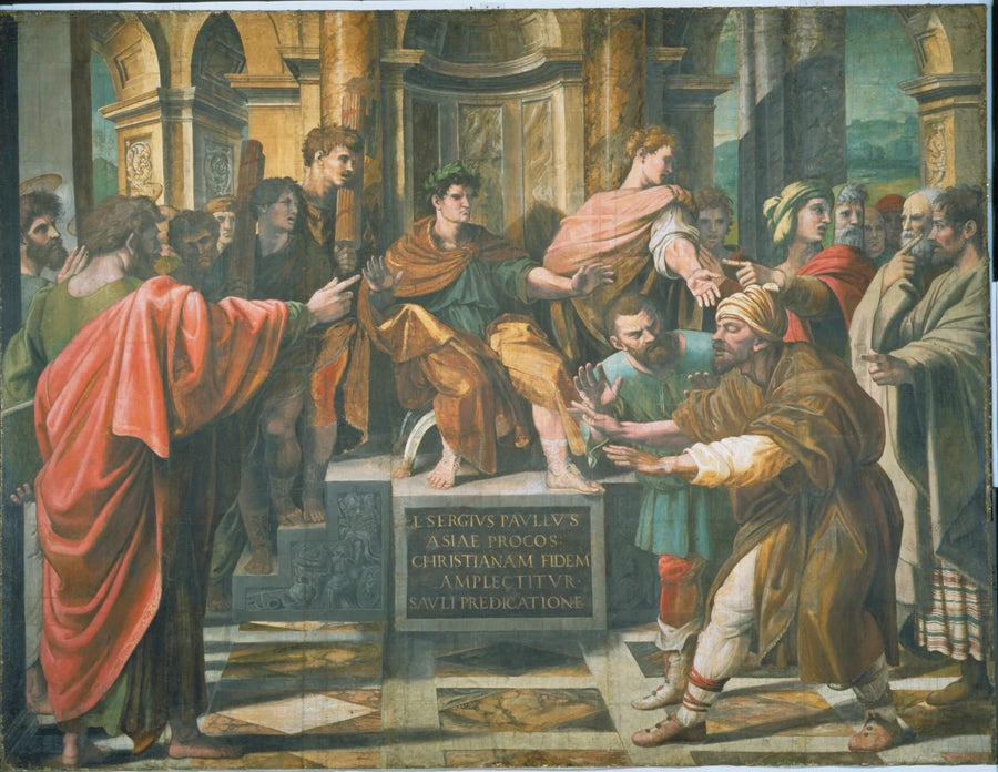 La Conversion du proconsul ou l’Aveuglement d’Élymas, vers 1515-1516 – Raphaël