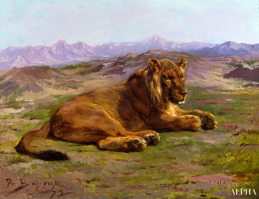 Couching Lion - Rosa Bonheur - Reproductions de tableaux et peintures haut de gamme