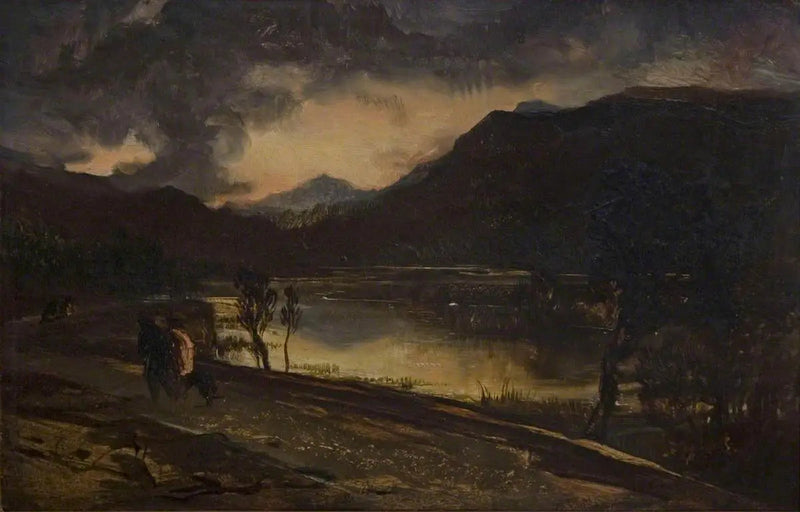 स्कॉटलैंड में सूर्यास्त - एडविन हेनरी लैंडसीर