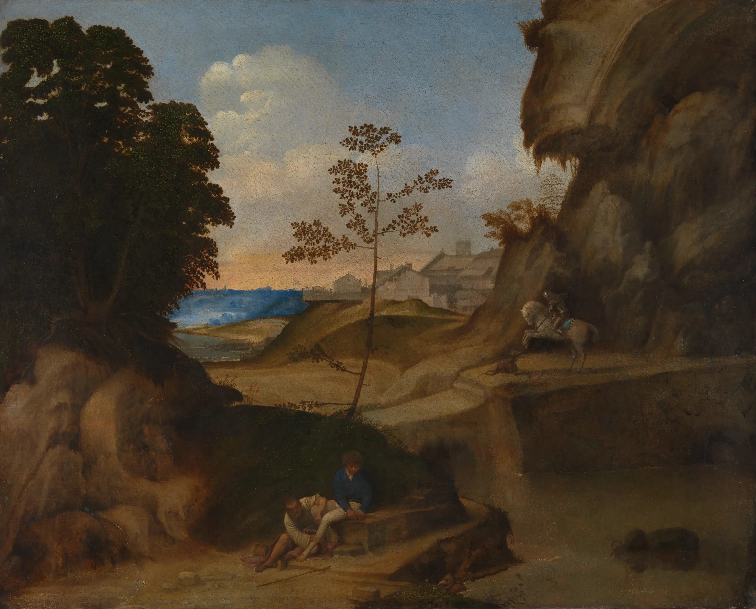 Coucher de soleil - Giorgione image 1 reproduction d’œuvre d’art à l’huile
