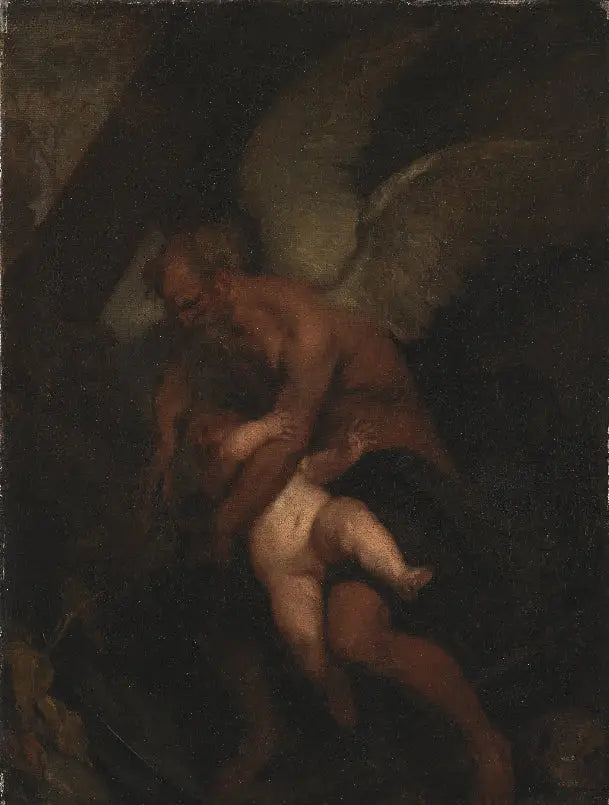 कपिडन के पंखों के साथ समय को काटें - Antoine van Dyck