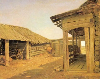 Cour du village - Ivan Chichkine - Alpha Reproduction