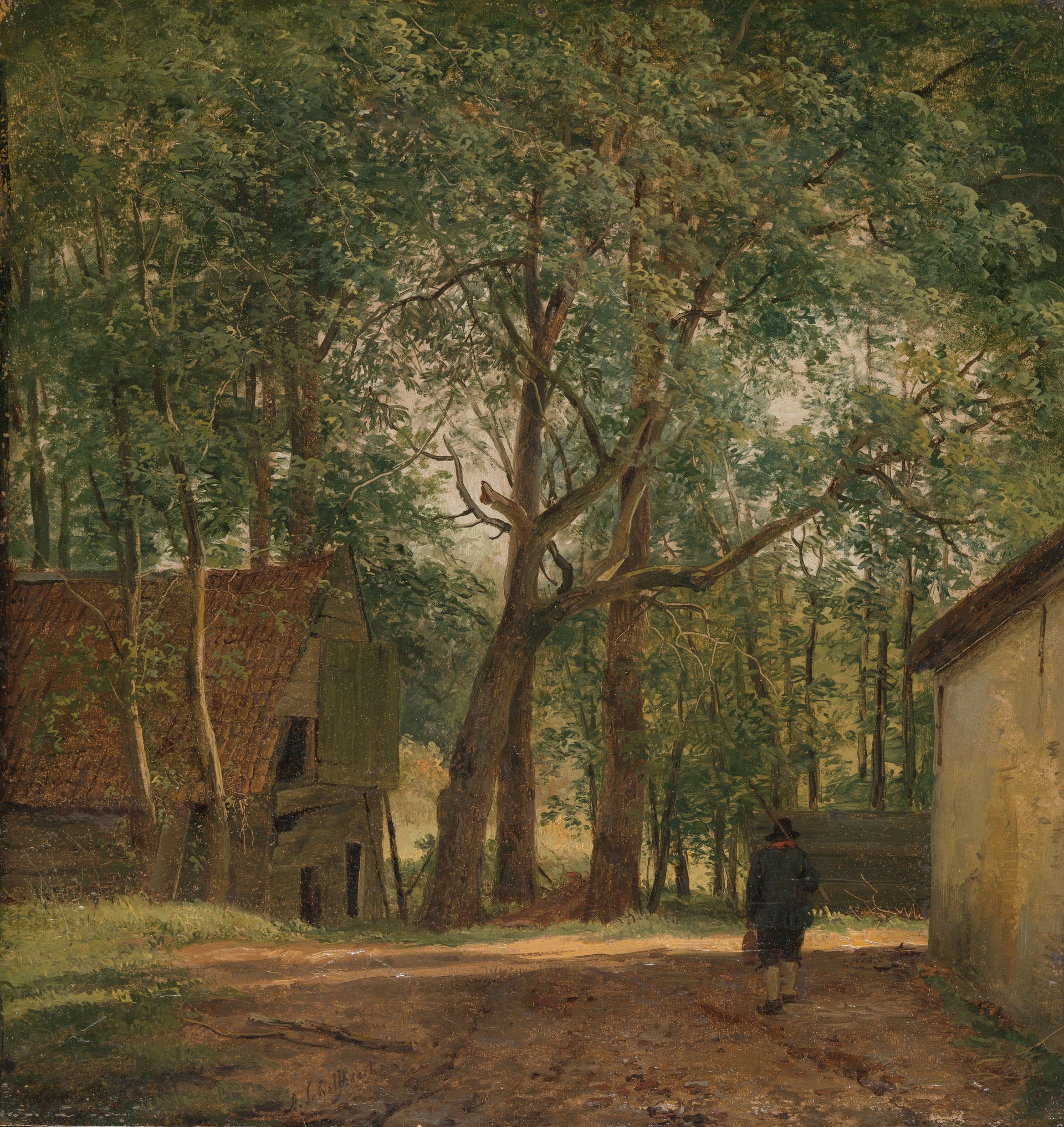 Cour de ferme - Andreas Schelfhout