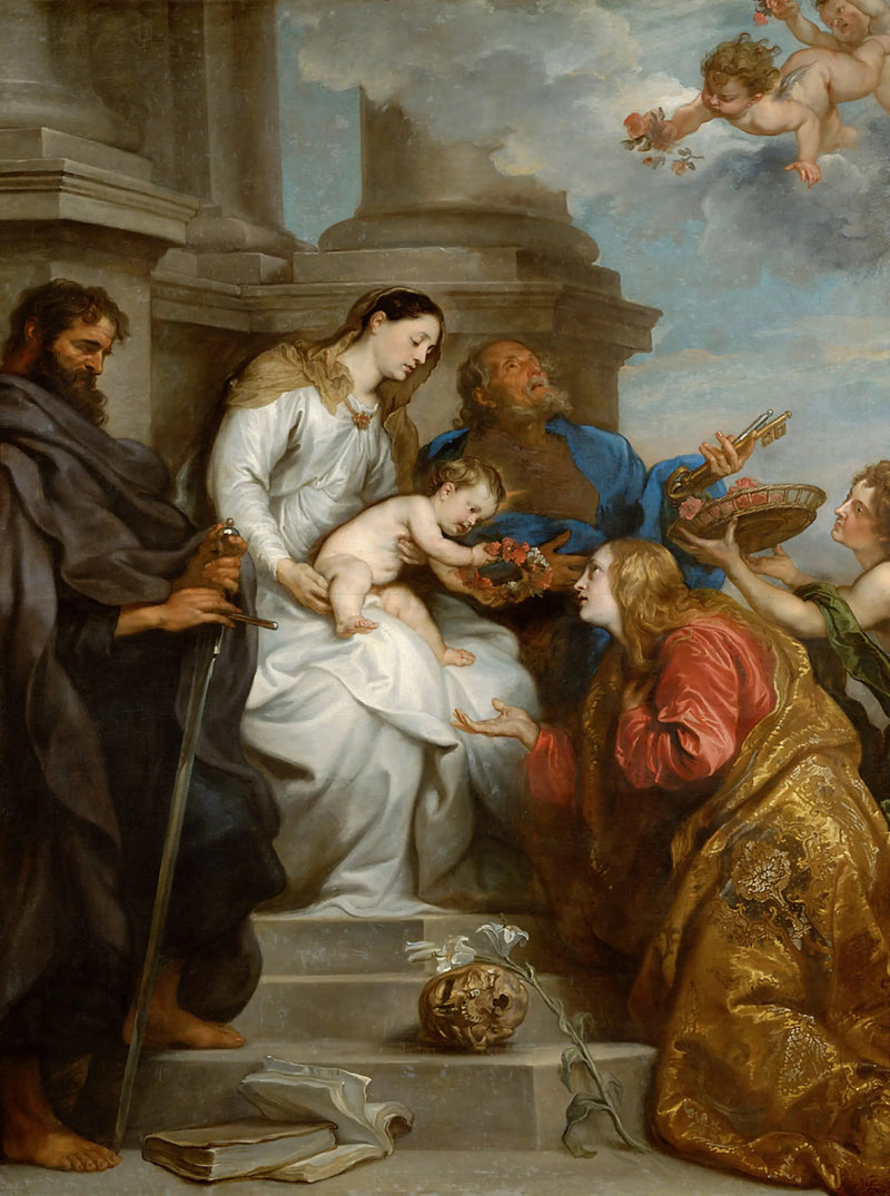 सेंट रोज़ालिया का मुकुट - Antoine van Dyck