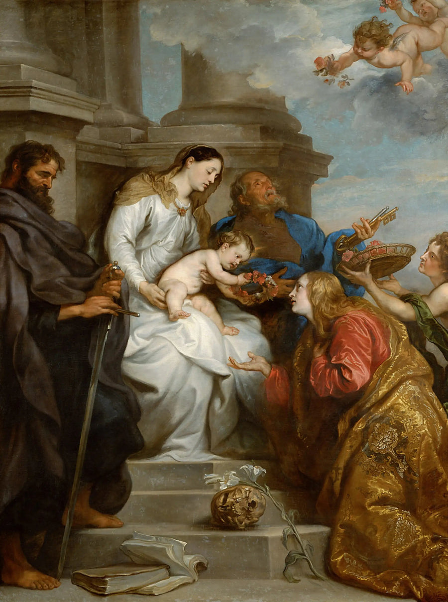 सेंट रोज़ालिया का मुकुट - Antoine van Dyck