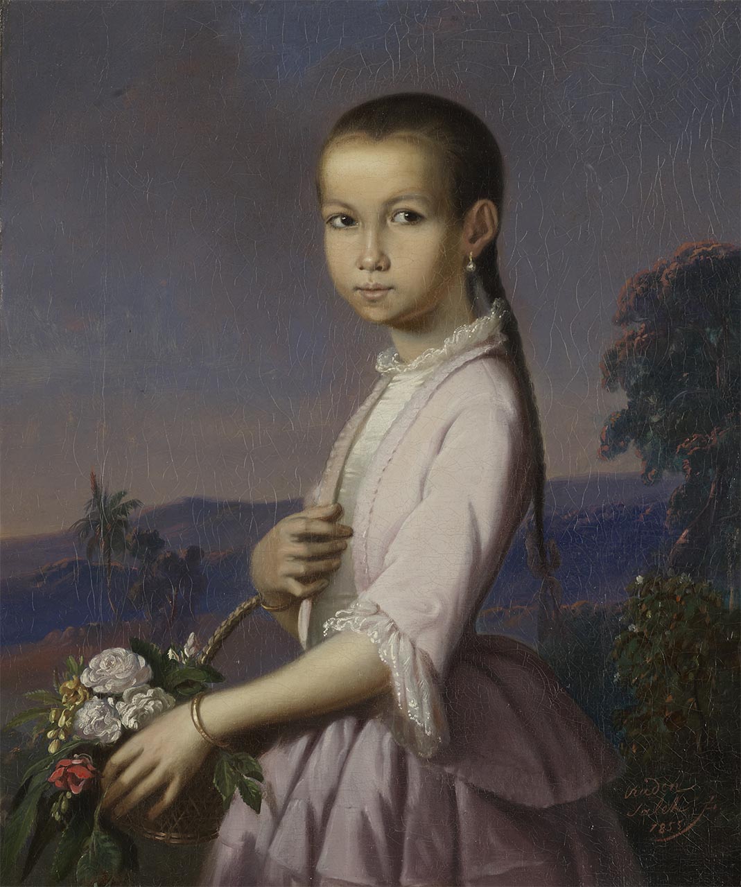Portrait de Betsy Teengs, Raden Saleh, 1855