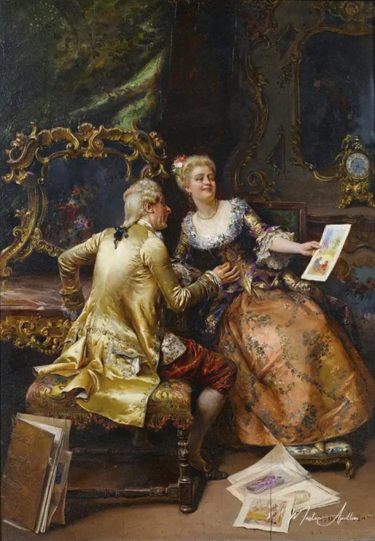 Critique de son maître en dessin - Cesare-Auguste Detti Reproductions de tableaux à la peinture à l’huile