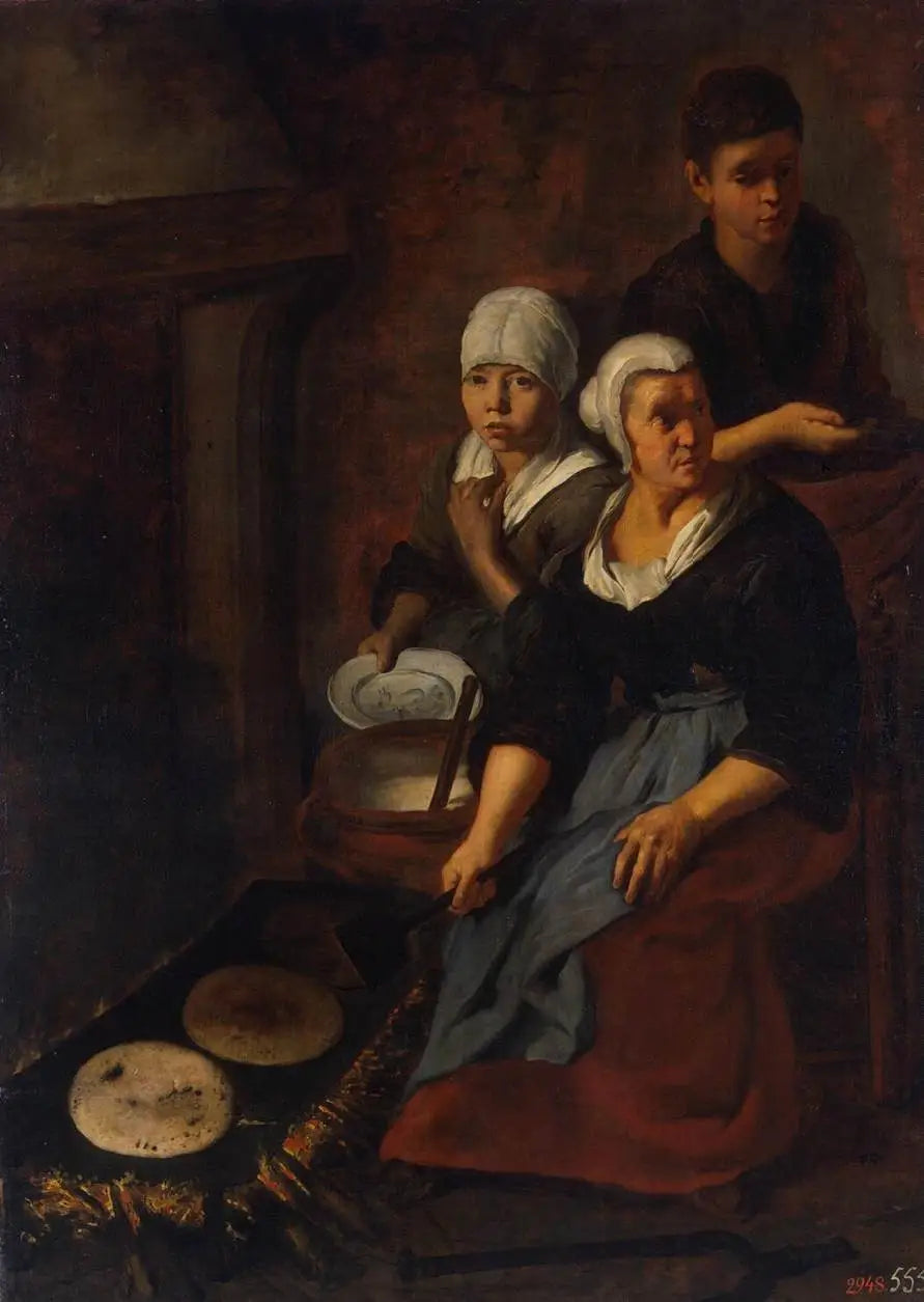 तवे पर रोटी बनाने की विधि - बारटोलोमे़ Esteban Murillo