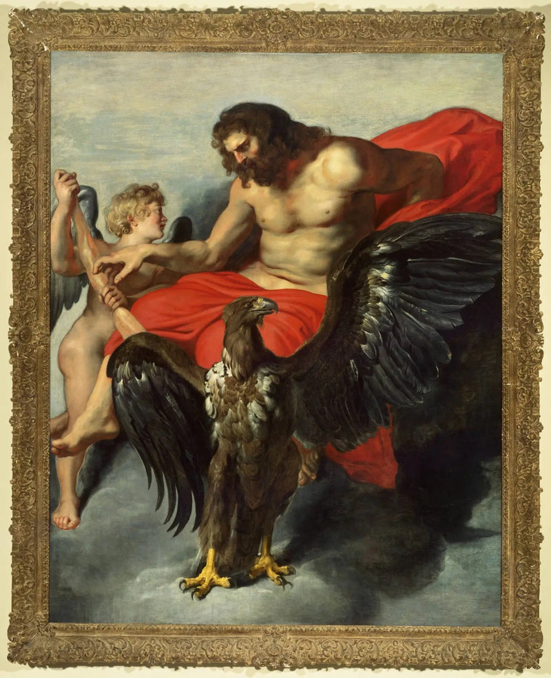Cupidon Jupiter से प्रार्थना कर रहा है - पीटर पॉल रूबेंस