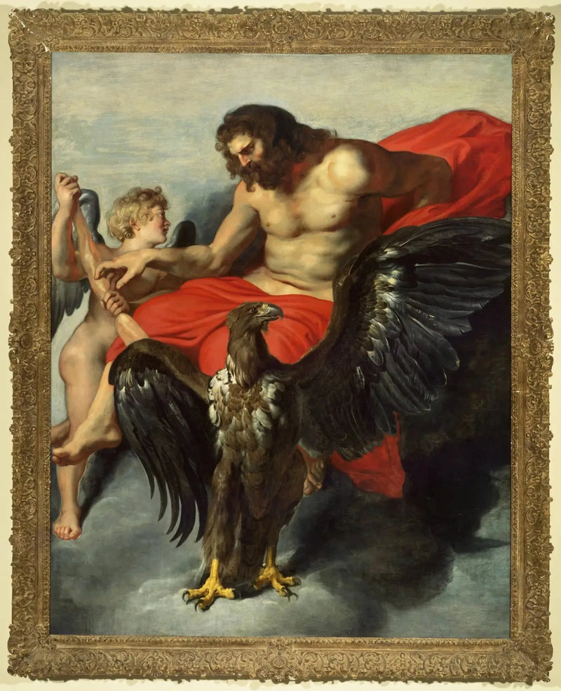 Cupidon Jupiter से प्रार्थना कर रहा है - पीटर पॉल रूबेंस