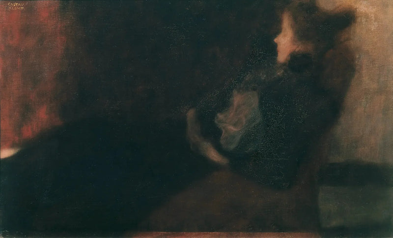 आग के कोने पर महिला (Dame am Kamin) - Gustav Klimt
