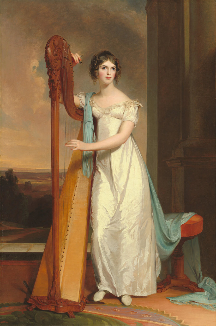 Dame à la harpe : Eliza Ridgely - Thomas Sully