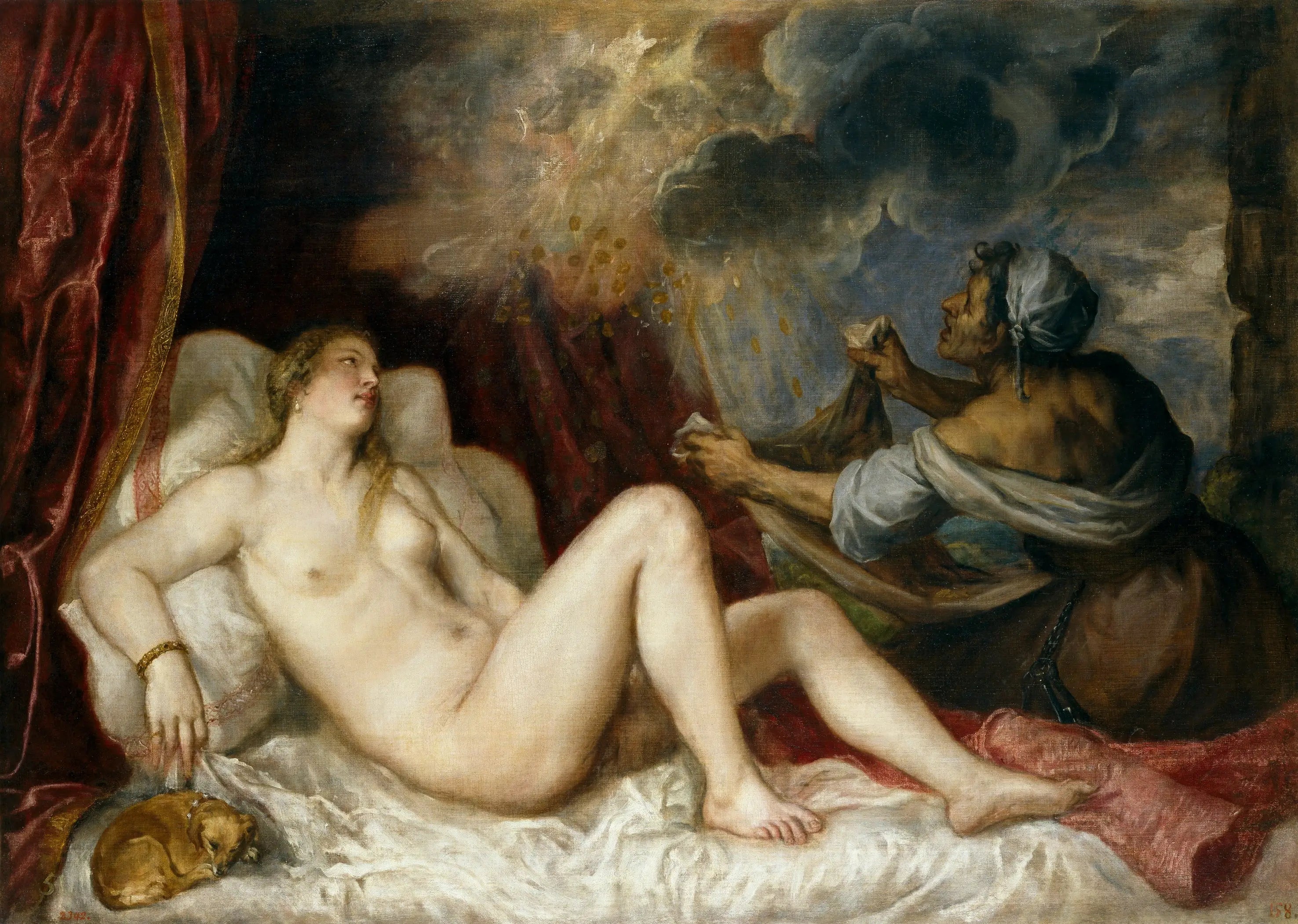 Danaé - Titian image 1 reproduction de peinture à l’huile