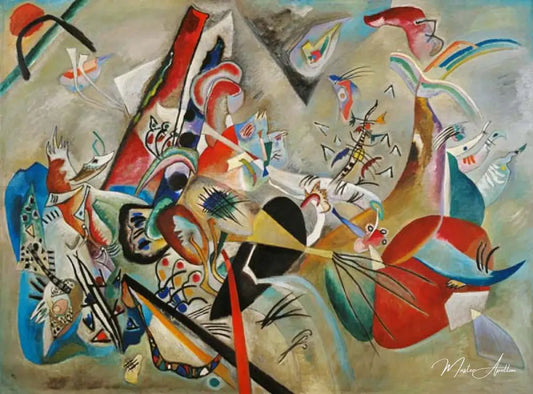 Dans le gris - Vassily Kandinsky - Reproductions de tableaux et peintures haut de gamme