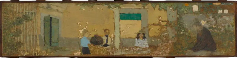 Vallotton के बाग़ में - Édouard Vuillard