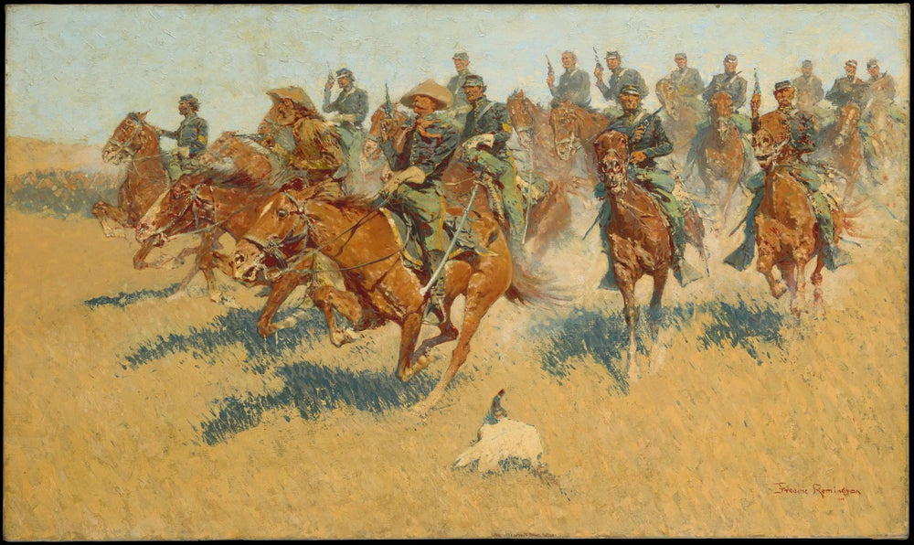 Dans les plaines du Sud - Frederic Remington image 1 copie peinte à la main à l’huile
