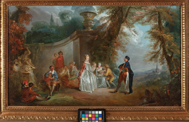 वेनिसियन नृत्य (वेनिसियन त्योहार) - Antoine Watteau