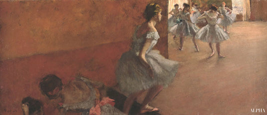 Danseurs sur un escalier - Edgar Degas - Reproductions de tableaux et peintures haut de gamme