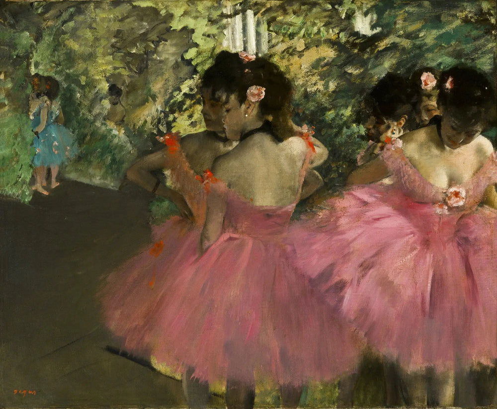 Danseuses en rose - Edgar Degas image 1 reproduction artisanale de tableau